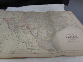 1892 POPULAR ATLAS OF THE WORLD maps of the US post office telegraph offices, 5