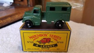 Matchbox Lesney Mb 68 Austin Mkii Radio Truck Nm In C Box