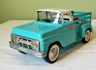 Early Tonka Toys Ford Cab FARM STAKE RACK PICK - UP TRUCK 60 ' s V RARE 2