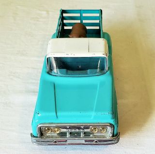 Early Tonka Toys Ford Cab FARM STAKE RACK PICK - UP TRUCK 60 ' s V RARE 3