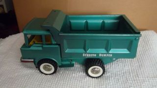 Structo 1970 Green Dump Truck,  Yellow Sand Loader w/box No 409 4