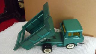 Structo 1970 Green Dump Truck,  Yellow Sand Loader w/box No 409 5