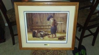 Jim Daly " The Thief " 1103/1500 Framed And Matted