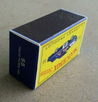 Matchbox Lesney Police Patrol Car Ford Fairlane No.  55 CN 8