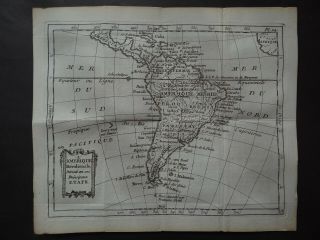 1787 De Laporte Atlas Map South America - Amerique Meridionale - Delaporte