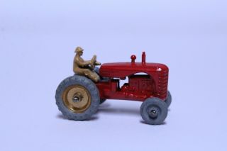 FANTASTIC MATCHBOX MOKO LESNEY NO.  4 MASSEY HARRIS TRACTOR METAL WHEEL NEARMIB 6