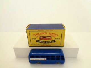 1958 MOKO Lesney Matchbox No.  58 ' BEA COACH ' - - - - - - - - see photos & more models 2