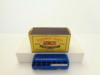 1958 MOKO Lesney Matchbox No.  58 ' BEA COACH ' - - - - - - - - see photos & more models 4