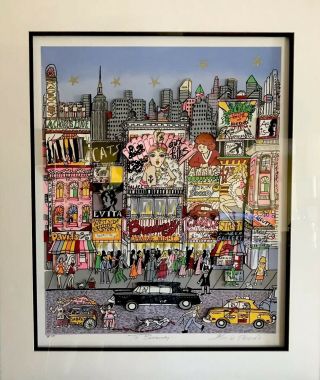 Artist Proof,  Limited Edition Print “To Broadway” Signed By Charles Fazzino 2