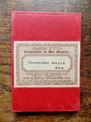 1890 Ordnance Survey Map Tunbridge Wells Kent Sussex Antique Old James Wyld Os