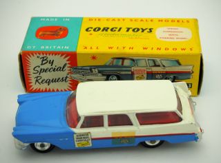 Corgi 443 Plymouth U.  S.  Mail Car C/w Orig Box