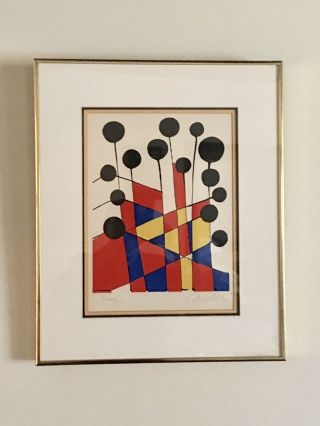 1971 Alexander Calder Limited Edition Lithograph “balloons” Full Color