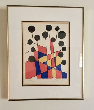 1971 Alexander Calder Limited Edition Lithograph “Balloons” Full Color 3