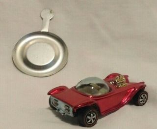 1968 Hot Wheels Redline Beatnik Bandit Red U.  S.  Car W/ Badge 2