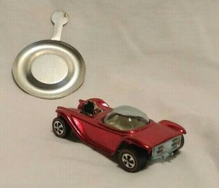 1968 Hot Wheels Redline Beatnik Bandit Red U.  S.  Car W/ Badge 3