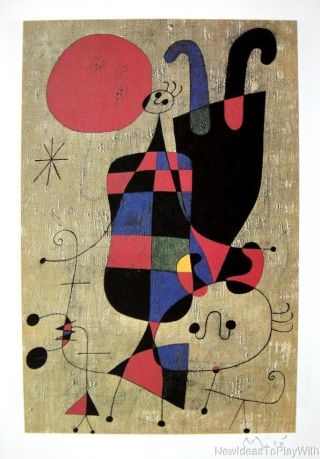 Joan Miro,  Hand Signed Print,  1981 With
