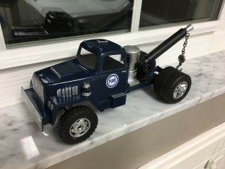 Hubley 801 10 " Tow Truck / Wrecker One Of A Kind Modified Die Cast Metal Toy