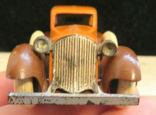 Tootsietoy 1930 ' s Graham Series Car 0613 6 Wheel Orange/Brown Sedan Shape 3