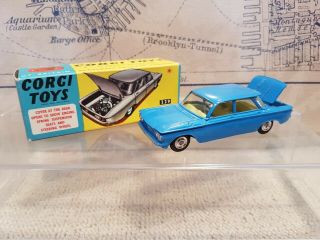 Corgi Toys Chevrolet Corvair 229 - Minty - Box - Blue