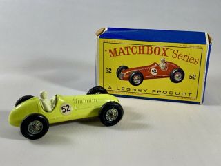 Matchbox Lesney 52 Maserati 4 Clt/1948 With Box