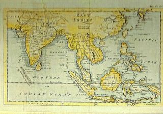 Early Map Of The East Indies - 1760
