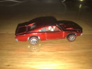 1968 Hot Wheels Red Line Custom Dodge Charger Red Spectraflame White Inter Usa