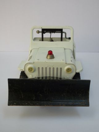 1960 ' s Vintage Tonka Jeep Wrecker With Plow Truck,  Pressed Steel 2