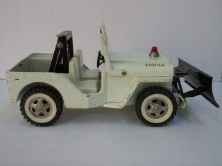 1960 ' s Vintage Tonka Jeep Wrecker With Plow Truck,  Pressed Steel 3