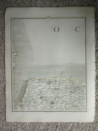 1794 - John Cary Map 44 The Wash Holt Fakenham Kings Lynn Norfolk