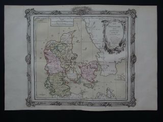 1766 Brion De La Tour Atlas Map Denmark - Le Danemark