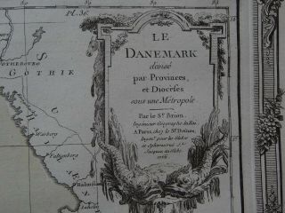 1766 BRION de la Tour Atlas map DENMARK - Le Danemark 2