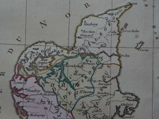 1766 BRION de la Tour Atlas map DENMARK - Le Danemark 3
