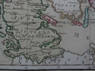 1766 BRION de la Tour Atlas map DENMARK - Le Danemark 5