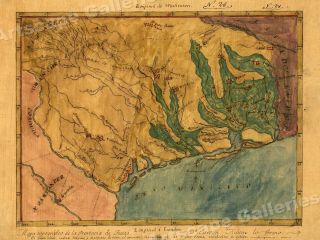1822 Map Of Texas Territory And Gulf Coast By Stephen F.  Austin - 24x32