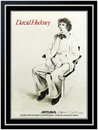 David Hockney Large Color Lithograph Hand Signed Artcurial Artwork Sbo
