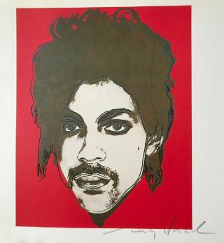 Andy Warhol,  " Prince " Hand Signed Print,  1986 With