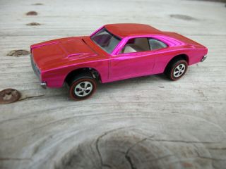 Hot Pink Custom Charger Hotwheels Redline Stunning Color Complete Custom