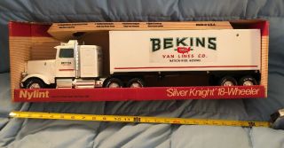 Vintage Nylint Steel 24 1/2 Inch Long Bekins Van Lines Co.  Semi