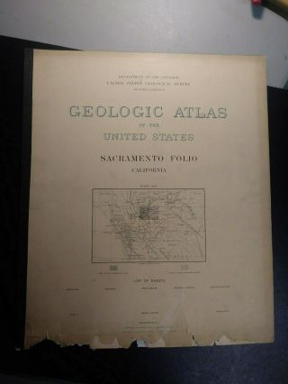 1894.  Sacramento,  California - Geologic Atlas.  -.  Us Geological Survey