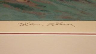 Henri Plisson Serigraph Signed and Framed LTD Edition 277/295.  1987. 4