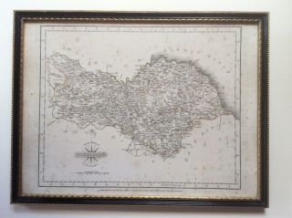County Map Of Yorkshire North Riding 1787 Engraved By John Carey Framed