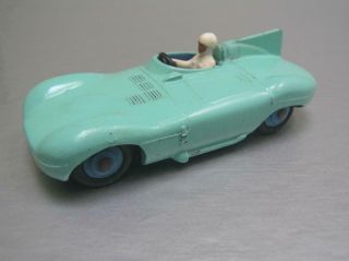 Dinky Toys 238 Jaguar D Type With Blue Cast Hubs And Smooth Tires Exc - Nm