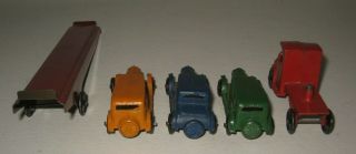 1931 Tootsietoy C - Mack Auto Transport with 2 Buick Sedan & 1 Buick Coupe BN10 5