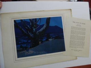 C.  1950 Maxfield Parrish Path To Home Tintogravure Print Aztec Brewing San Diego