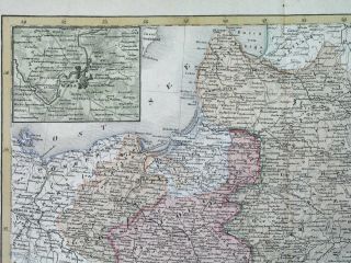1850 MAP POLAND LITHUANIA BELARUS UKRAINE VILNIUS WARSAW - city plan 4