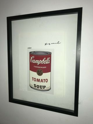Andy Warhol Print Signed With Certificate Of Authenticity $3950 Value