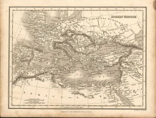 1828 Map Of The Roman Empire.  Engraved For & Published By J.  Vincent Of Oxford