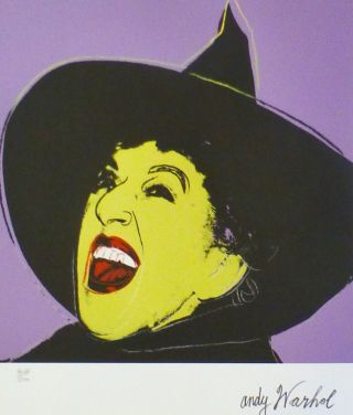 Andy Warhol Witch Signed & Hand Numbered 4688/5000 Limited Edition Lithograph
