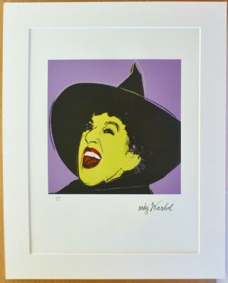 ANDY WARHOL WITCH SIGNED & HAND NUMBERED 4688/5000 LIMITED EDITION LITHOGRAPH 2