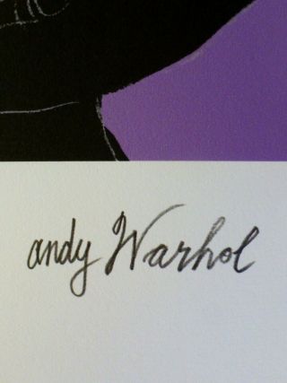 ANDY WARHOL WITCH SIGNED & HAND NUMBERED 4688/5000 LIMITED EDITION LITHOGRAPH 3